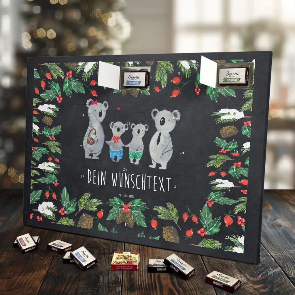 Adventskalender mit Namen Koala Familie zwei Personalisierter Adventskalender, Adventskalender mit Namen, Muttertag, Bruder, Schwester, Familie, Papa, Opa, Mama, Oma, Vatertag, Lieblingsfamilie, Familienleben, Koalabär, Koalafamilie, Familienzeit, Beste Familie, Koala