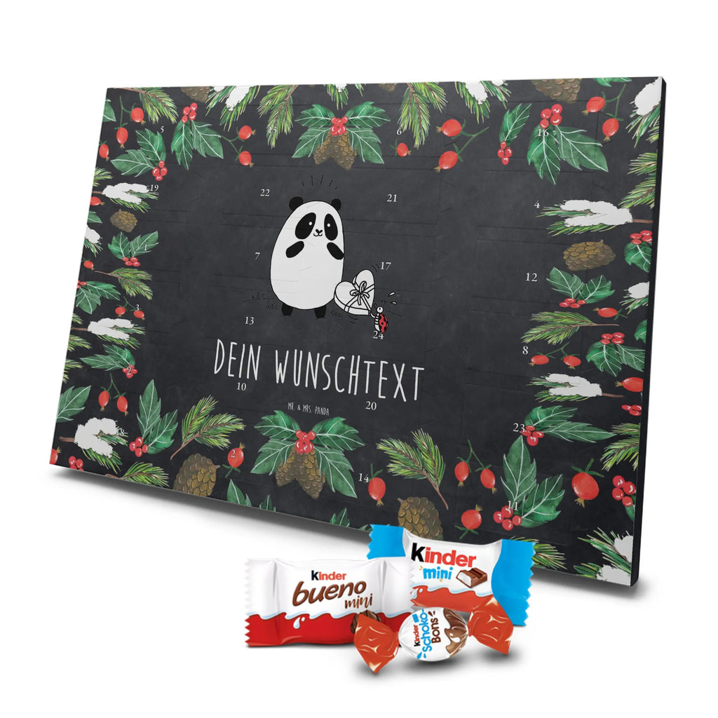  Panda Dziękuję Adventskalender mit Namen, Personalisierter Adventskalender