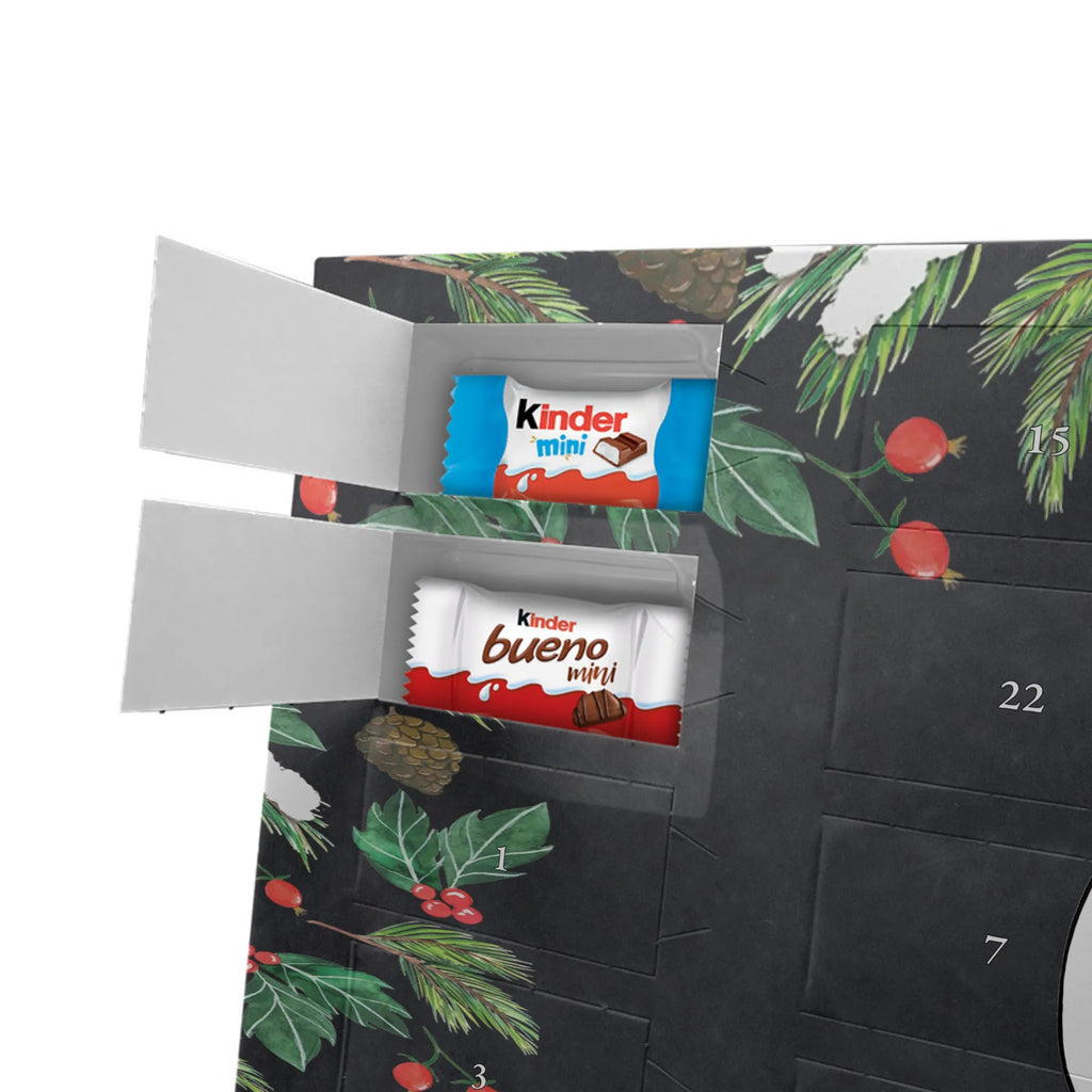  Panda Dziękuję Adventskalender mit Namen, Personalisierter Adventskalender