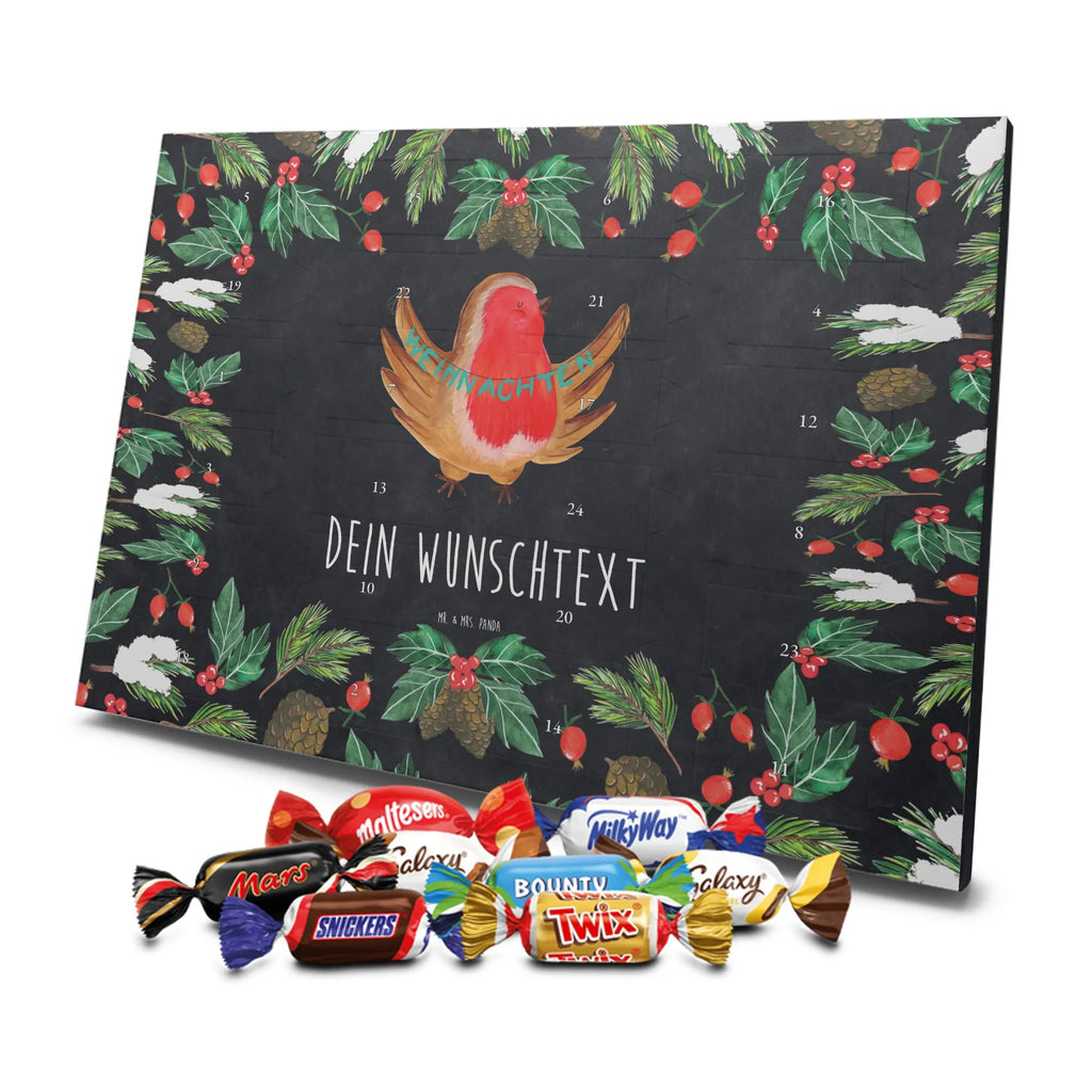 Personalisierter Schoko Adventskalender Rotkehlchen Weihnachten Personalisierter Adventskalender, Adventskalender mit Namen, Wintermotiv, Nikolaus, Weihnachten, Weihnachtsdeko, Winter, Advent, Heiligabend, Vogel, Frohe Weihnachten, Weihnachtsmotiv, Weihnachtsgruß, Xmas
