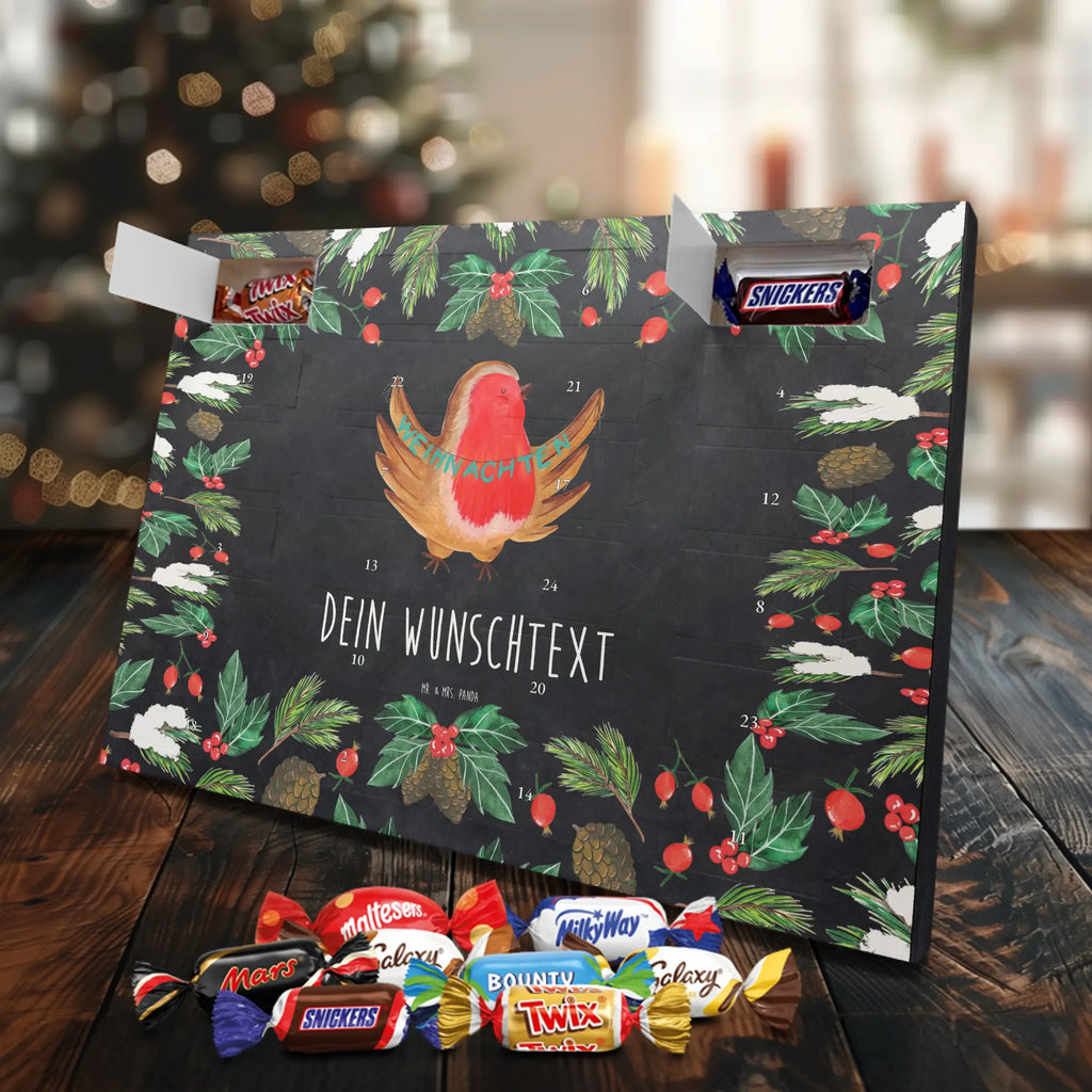 Personalisierter Schoko Adventskalender Rotkehlchen Weihnachten Personalisierter Adventskalender, Adventskalender mit Namen, Wintermotiv, Nikolaus, Weihnachten, Weihnachtsdeko, Winter, Advent, Heiligabend, Vogel, Frohe Weihnachten, Weihnachtsmotiv, Weihnachtsgruß, Xmas