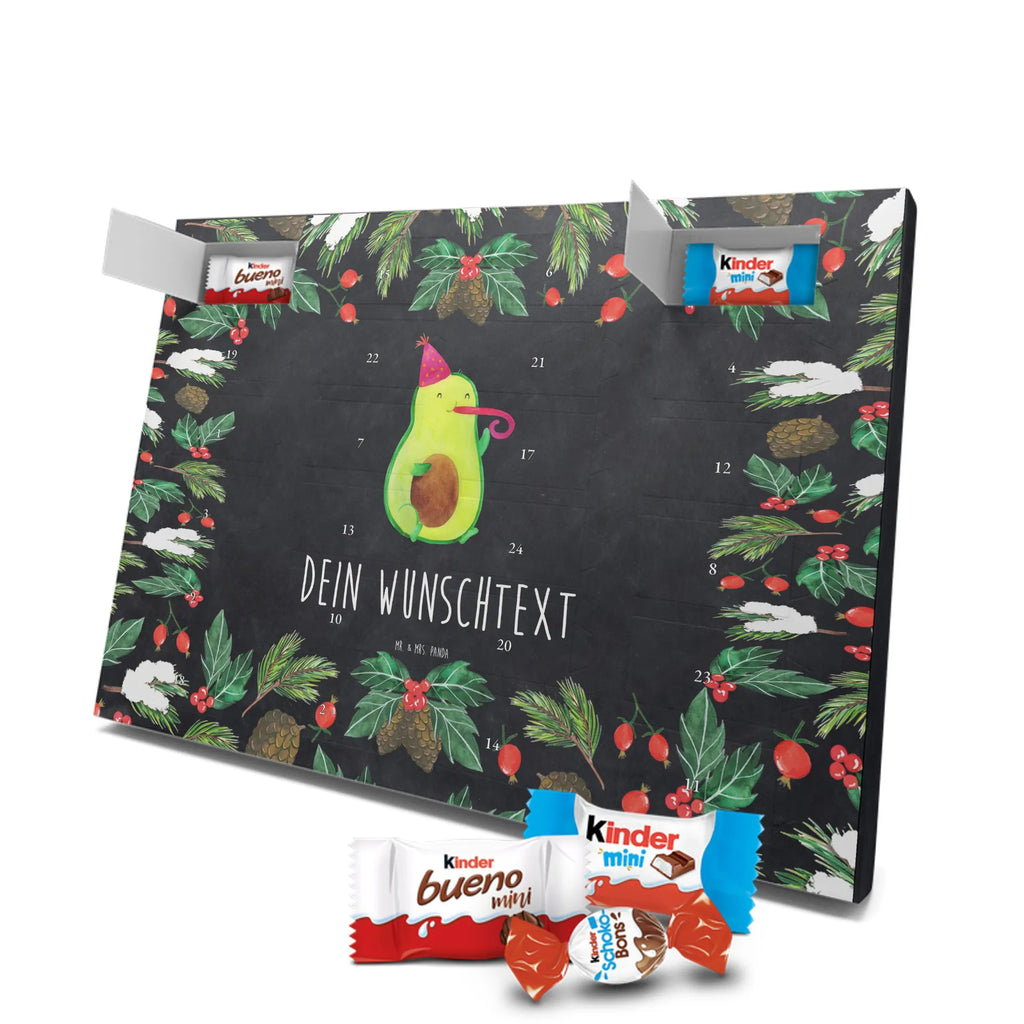 Adventskalender mit Namen Avocado Feier Adventskalender mit Namen, Personalisierter Adventskalender, Gesund, Vegan, Veggie, Avocado, Feierlichkeit, Gute Laune, Fete, Geburtstag, Party, Tröte, Feier