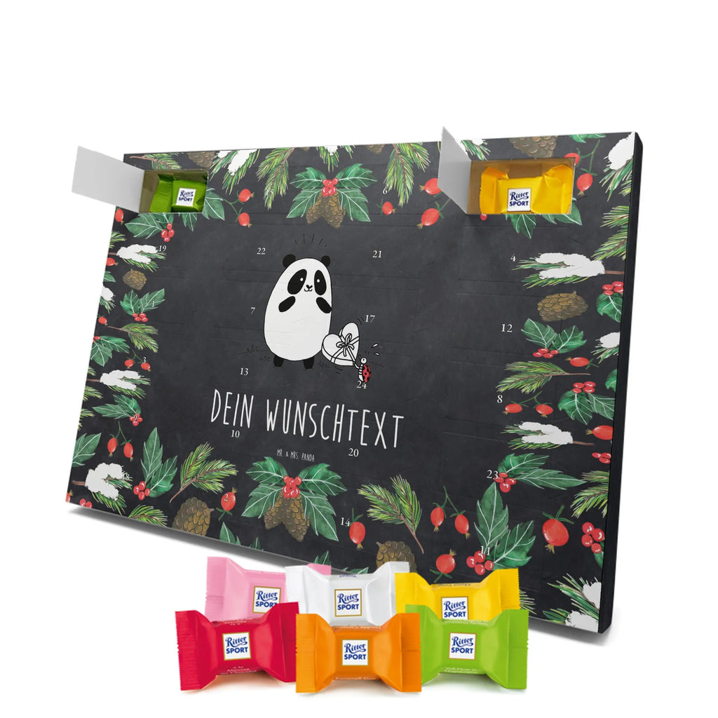 Adventskalender mit Namen Panda Dankeschön Adventskalender mit Namen, Personalisierter Adventskalender