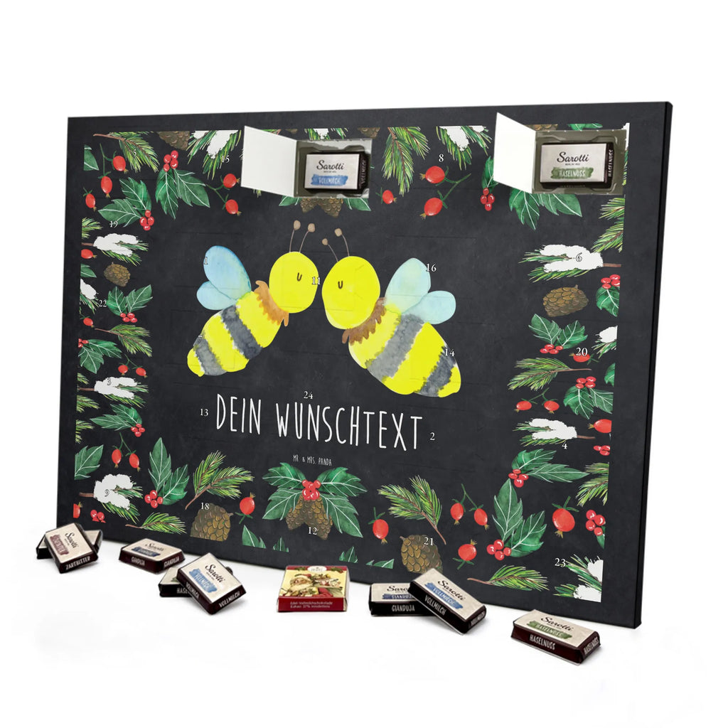 Adventskalender mit Namen Biene Liebe Personalisierter Adventskalender, Adventskalender mit Namen, Biene, Hummel, Wespe