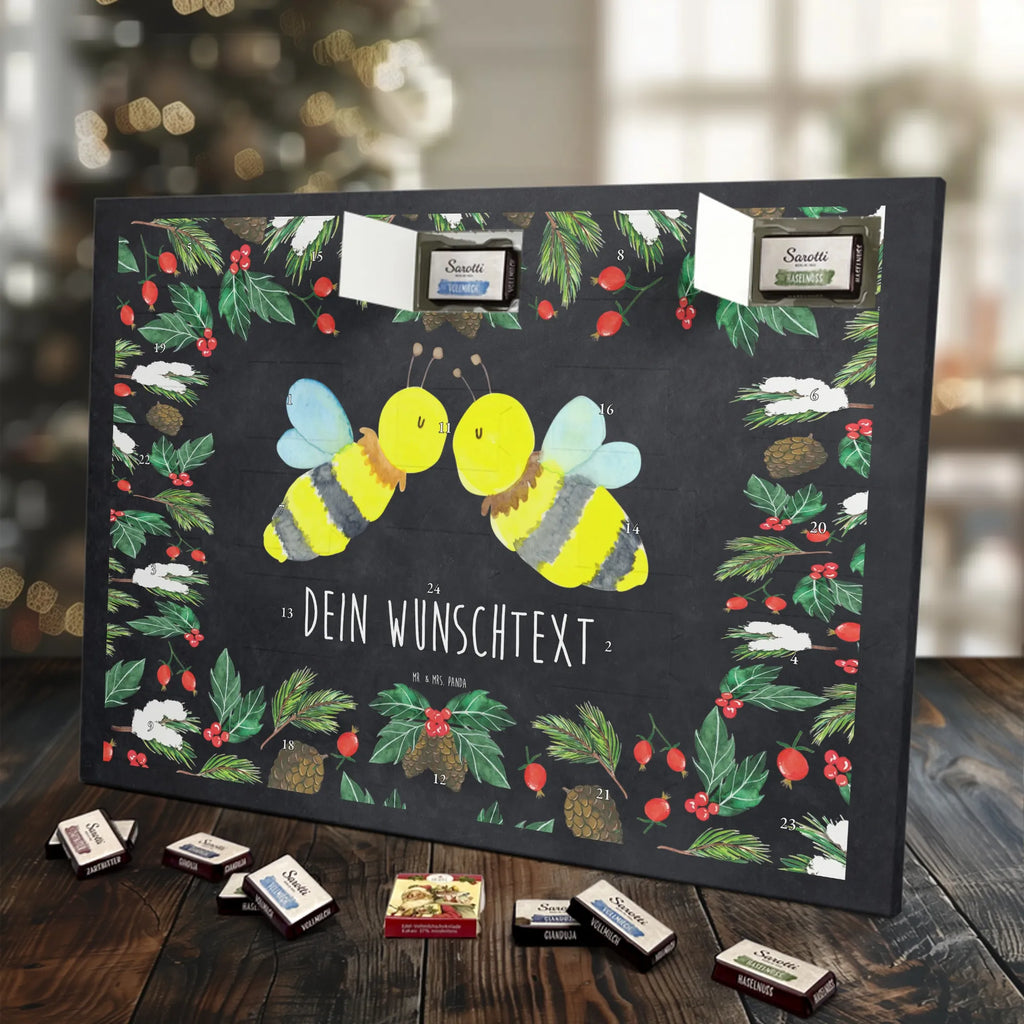 Adventskalender mit Namen Biene Liebe Personalisierter Adventskalender, Adventskalender mit Namen, Biene, Hummel, Wespe