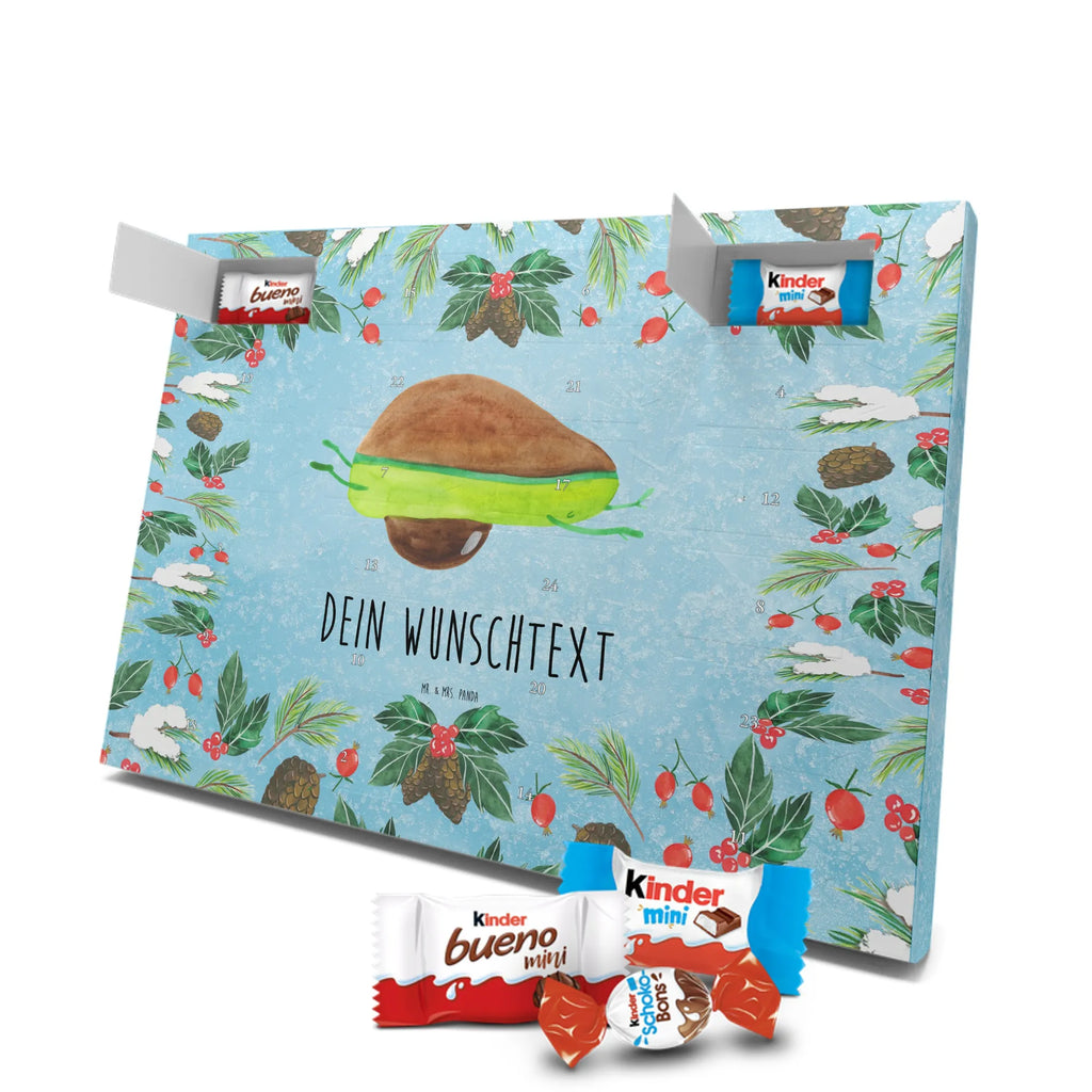 Adventskalender mit Namen Avocado Yoga Adventskalender mit Namen, Personalisierter Adventskalender, Gesund, Vegan, Veggie, Avocado, Avocado Yoga Vegan