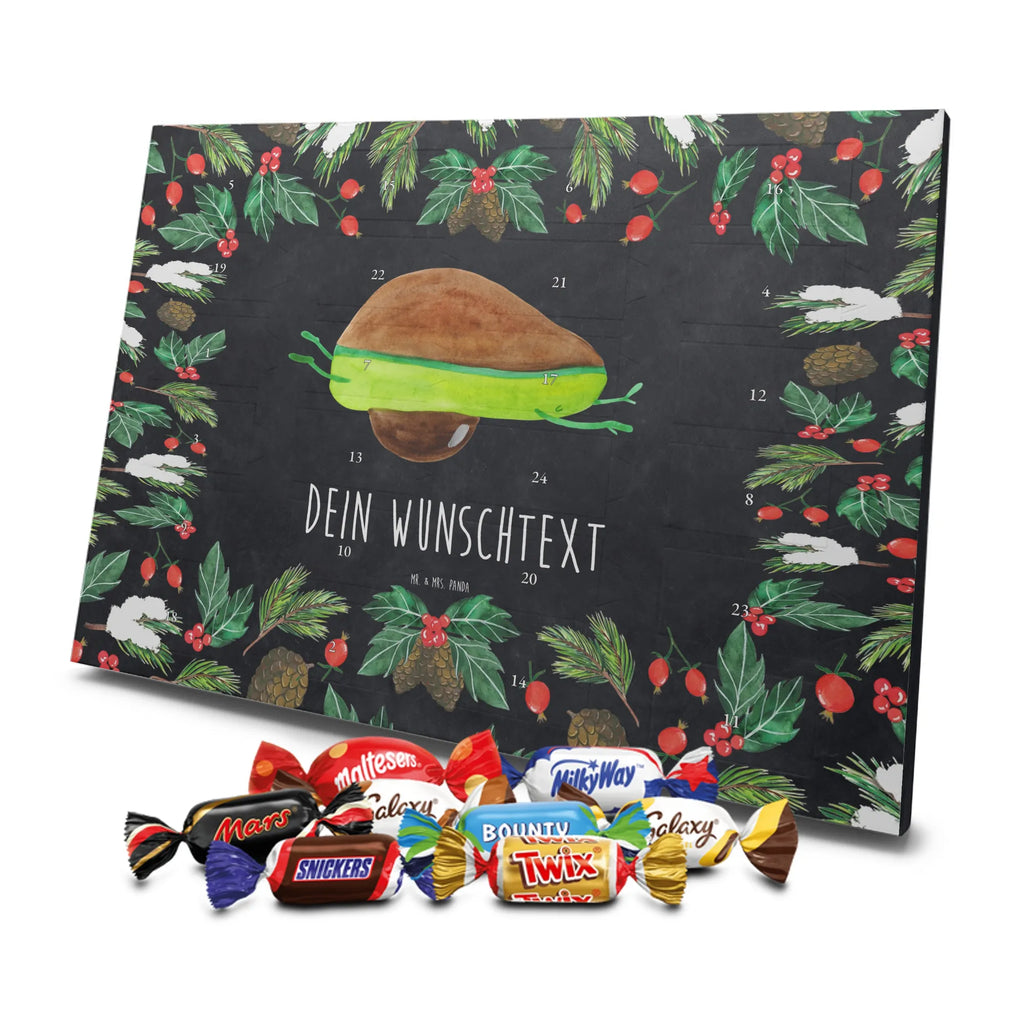Adventskalender mit Namen Avocado Yoga Adventskalender mit Namen, Personalisierter Adventskalender, Gesund, Vegan, Veggie, Avocado, Avocado Yoga Vegan
