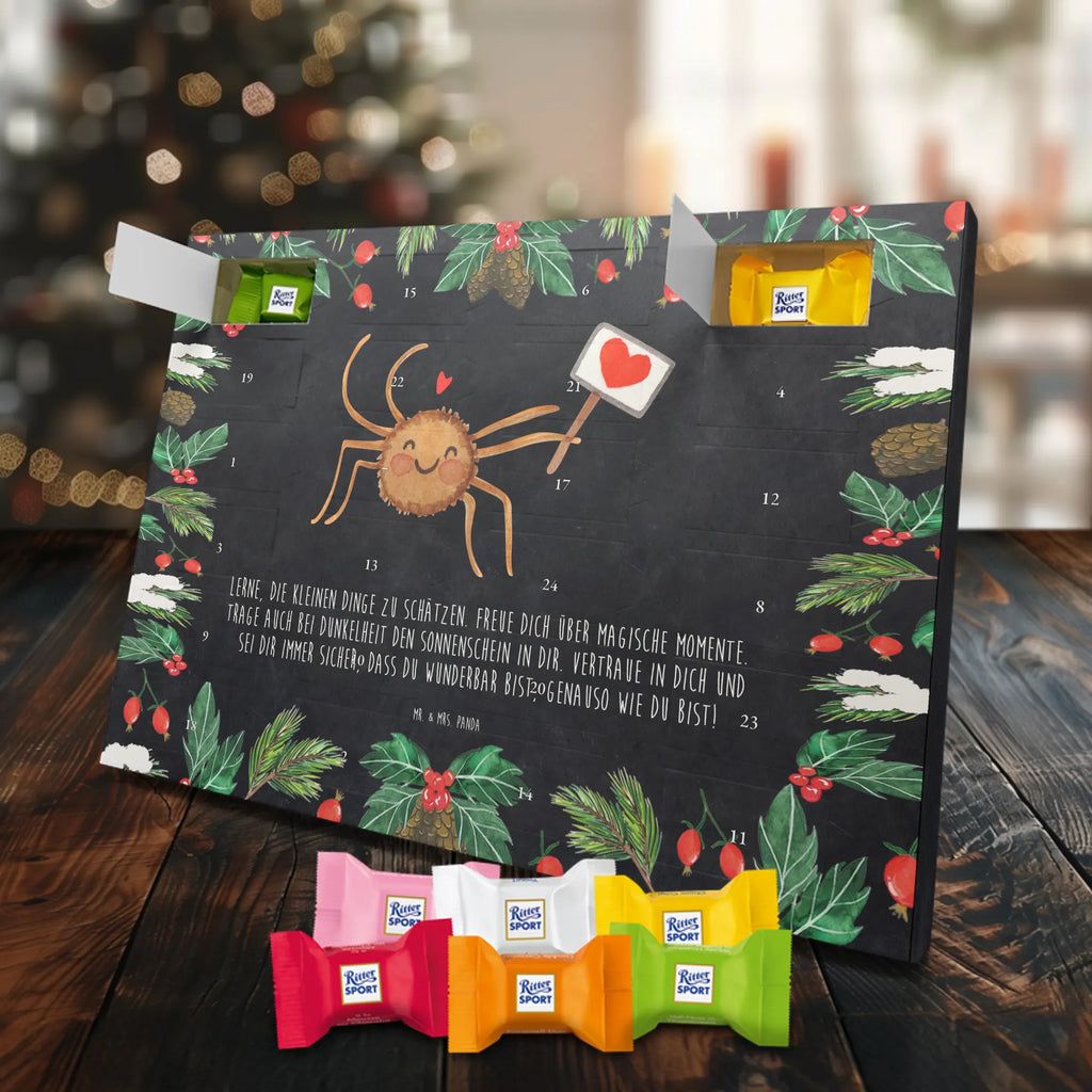 Chocolate advent calendar Spider Agatha Motivation Spider, Spider Agathe