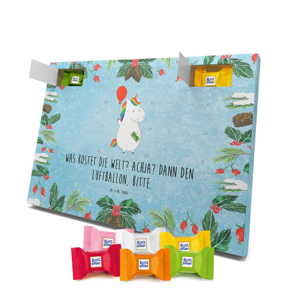 Chocolate advent calendar unicorn balloon fun, lifelong, girlfriend, balloon, joy, money, saying, gift