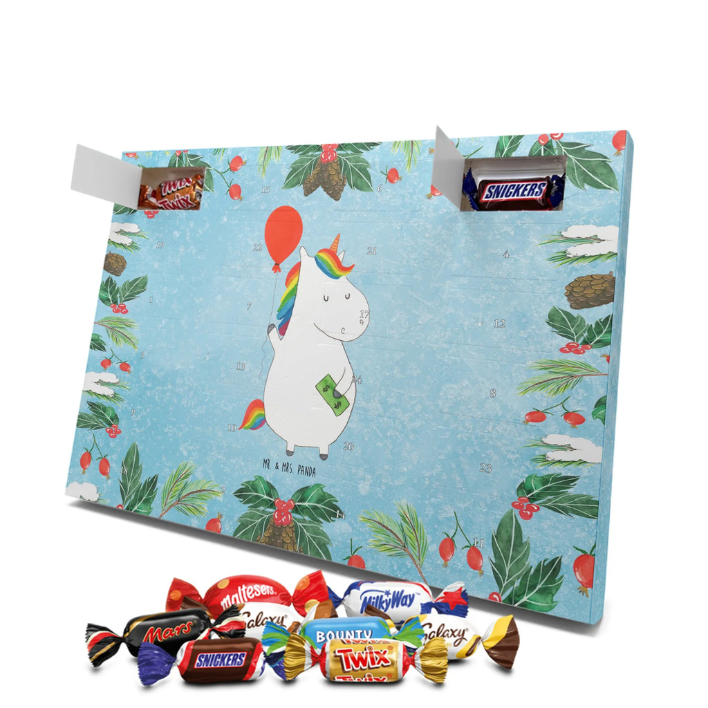 Chocolate advent calendar unicorn balloon fun, lifelong, girlfriend, balloon, joy, money, saying, gift
