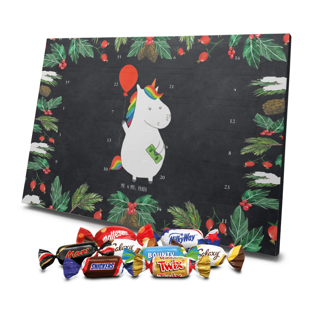 Chocolate advent calendar unicorn balloon fun, lifelong, girlfriend, balloon, joy, money, saying, gift