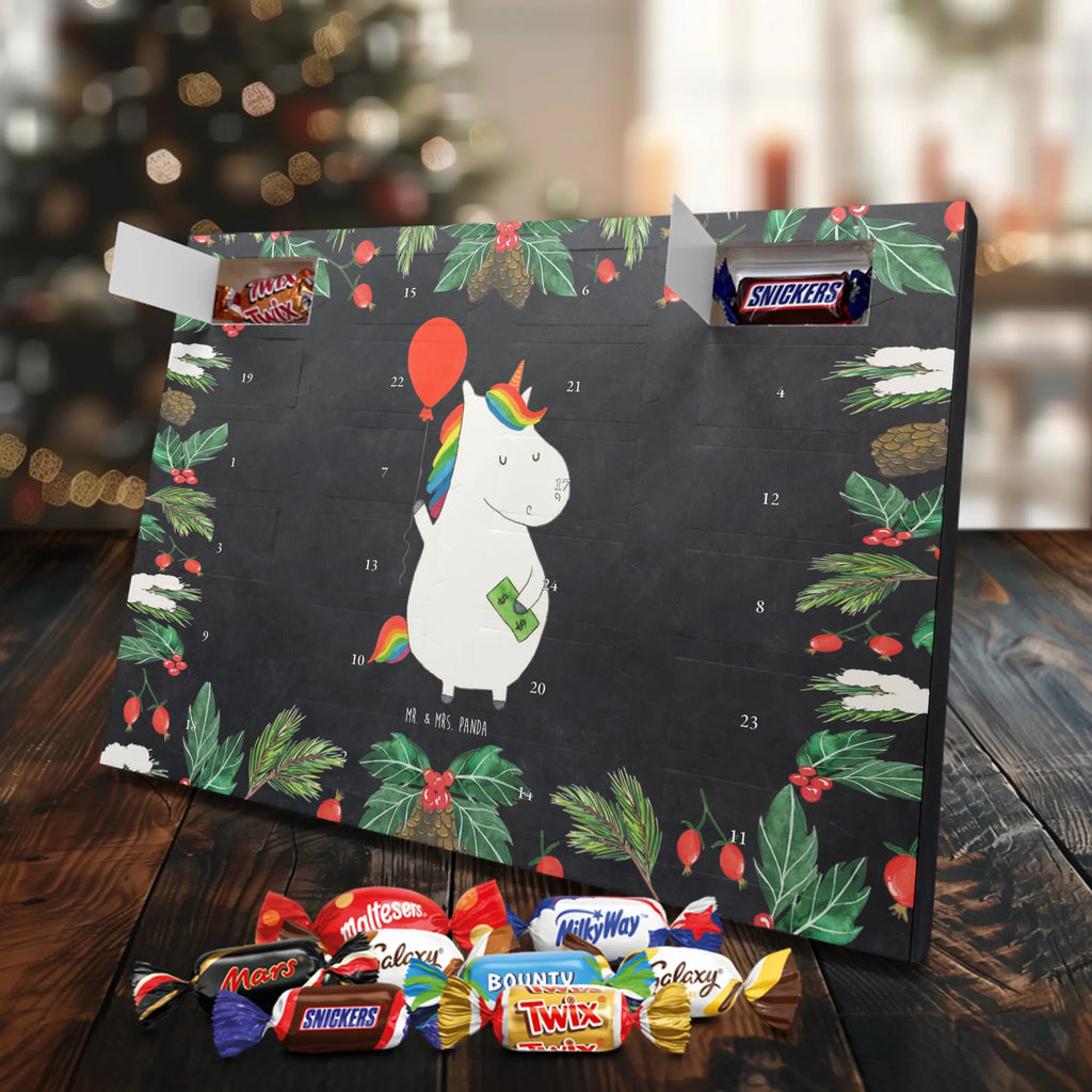 Chocolate advent calendar unicorn balloon fun, lifelong, girlfriend, balloon, joy, money, saying, gift