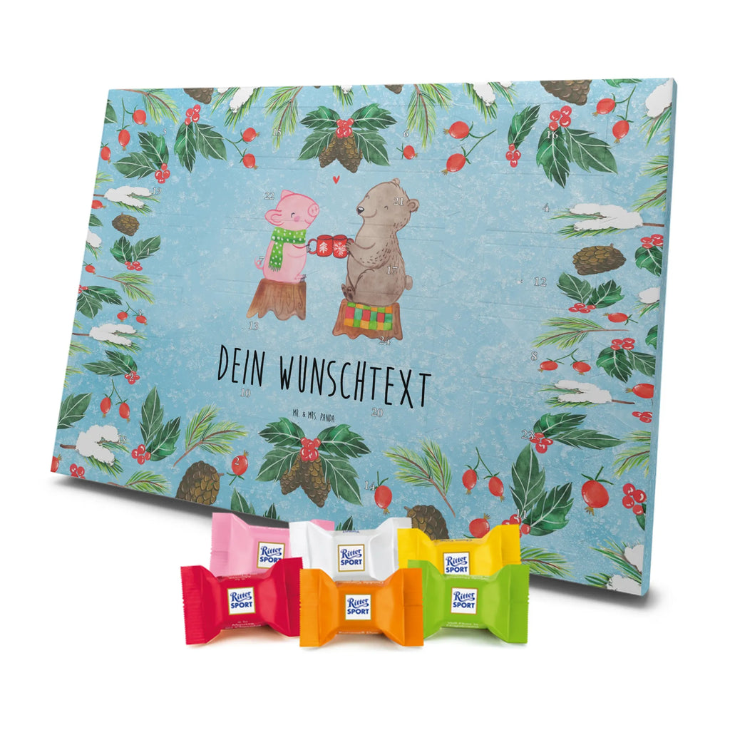 Adventskalender mit Namen Glühschwein Sause Personalisierter Adventskalender, Adventskalender mit Namen, Wintermotiv, Weihnachtsdeko, Weihnachten, Winter, Heiligabend, Advent, Nikolaus, Prost, Weihnachtszeit, Alles Gute, Bär, Schwein