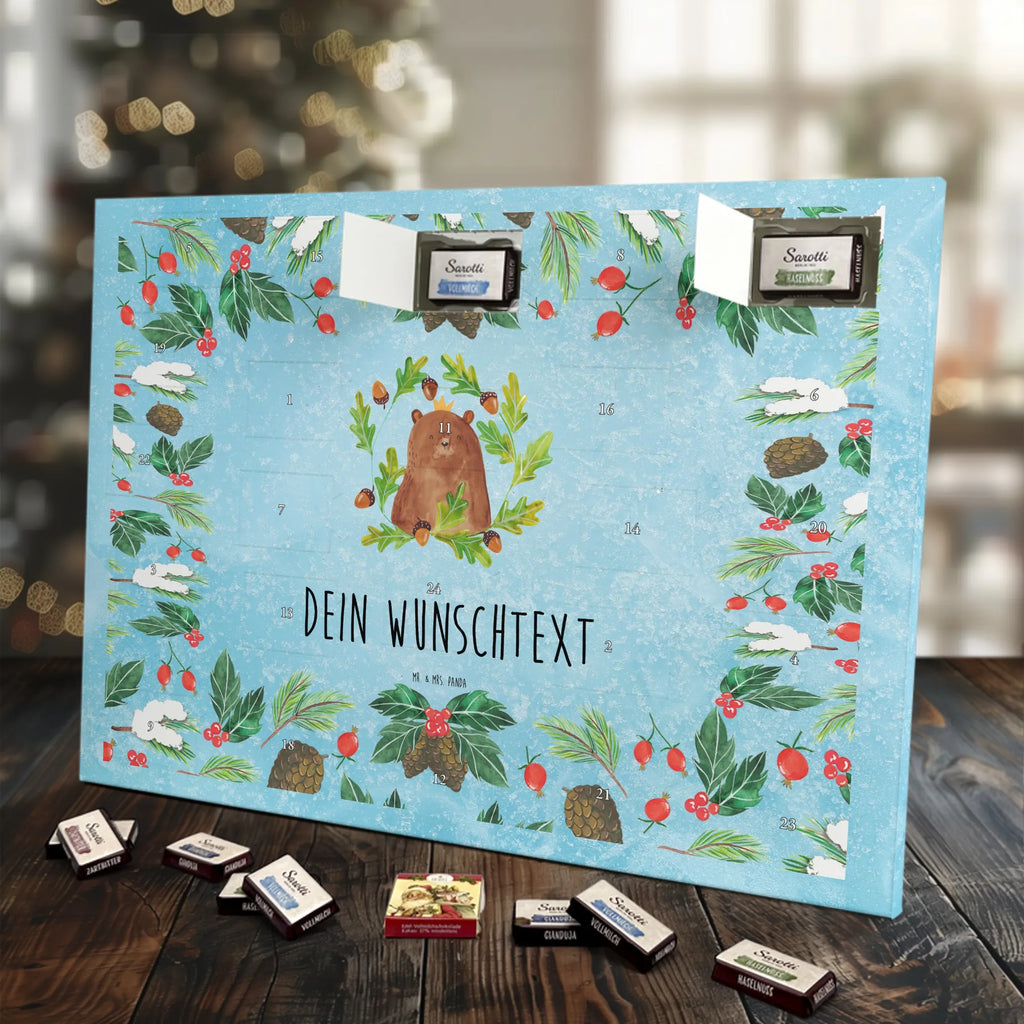 Personalisierter Schoko Adventskalender Bär König Adventskalender mit Namen, Personalisierter Adventskalender, Teddy, Bär, Teddybär, Vater, Papa, Papa Bär, Papi, Dad, Bester Papa, Vatertag, Bester Vater, Weltbester Papa, Daddy
