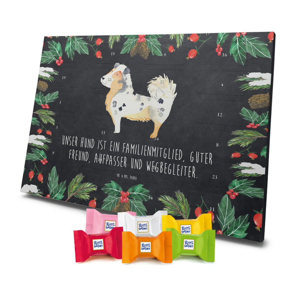Chocolate advent calendar Dog Australia Shepherd mutt, dog sayings, love dogs, dog mama, funny gifts for dog owners, woof, what do you give a dog lover, dog breed, Christmas gifts for dogs, gifts for dogs, bag with dog print, love for dogs, hound, dog decorative items, Dog love, Australia Shepherd, Family dog, Saying, Sayings