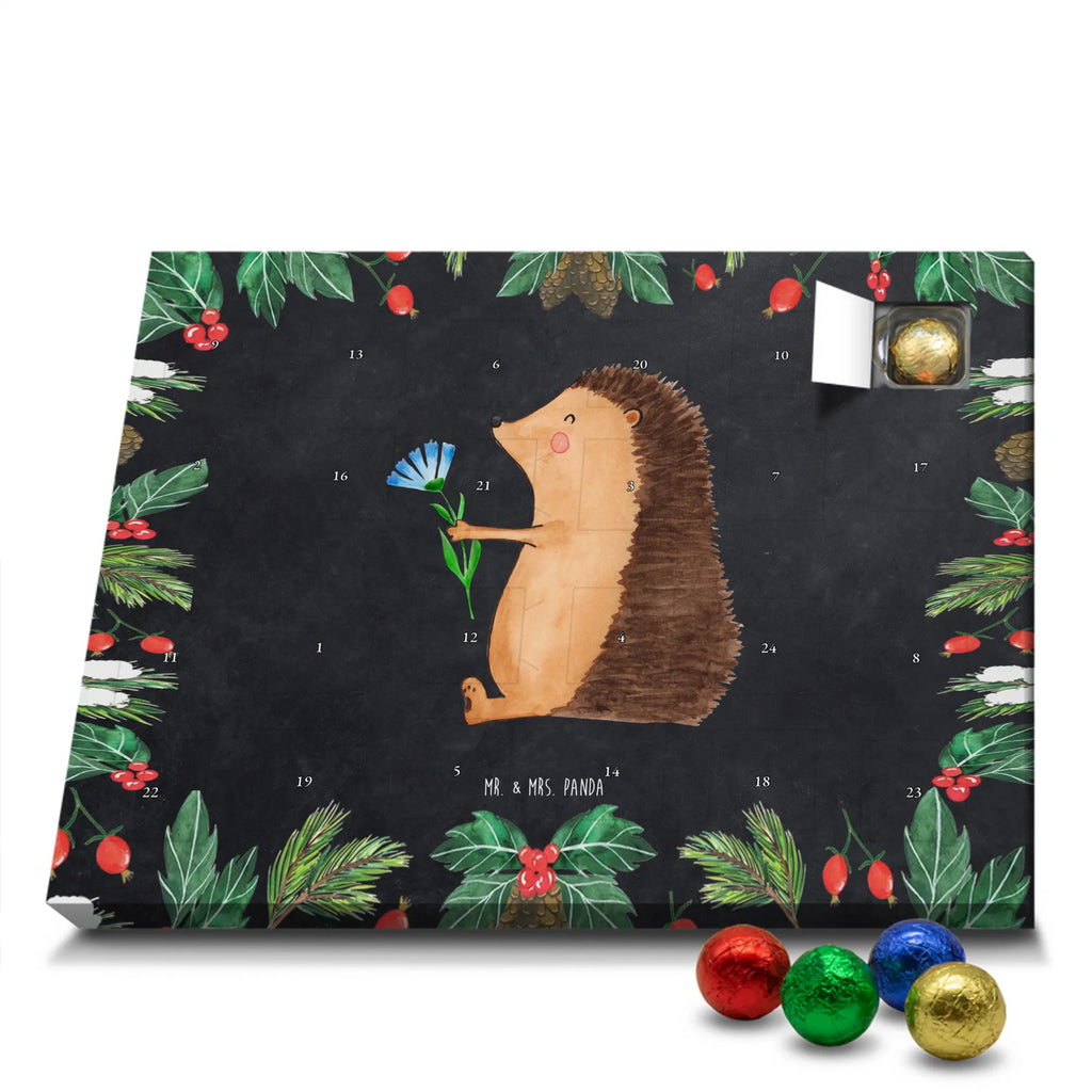 Chocolate advent calendar Hedgehog Flower gift ideas, gifts, small animals, good mood, cute, funny sayings, cute animal motives, hand drawn, special gifts, card, animal lover, hospital, illness, get well soon, recovery wishes, sick, visit