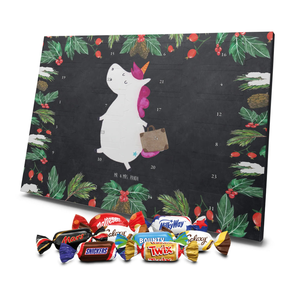 Chocolate advent calendar unicorn Suitcase travel, adventure, suitcase, holiday present, luggage, traveler gift