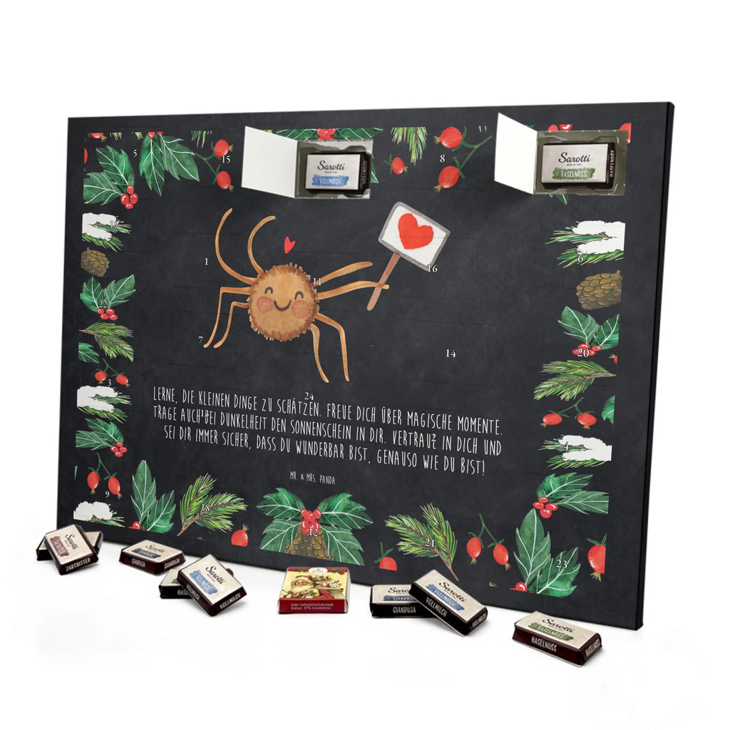 Chocolate advent calendar Spider Agatha Motivation Spider, Spider Agathe