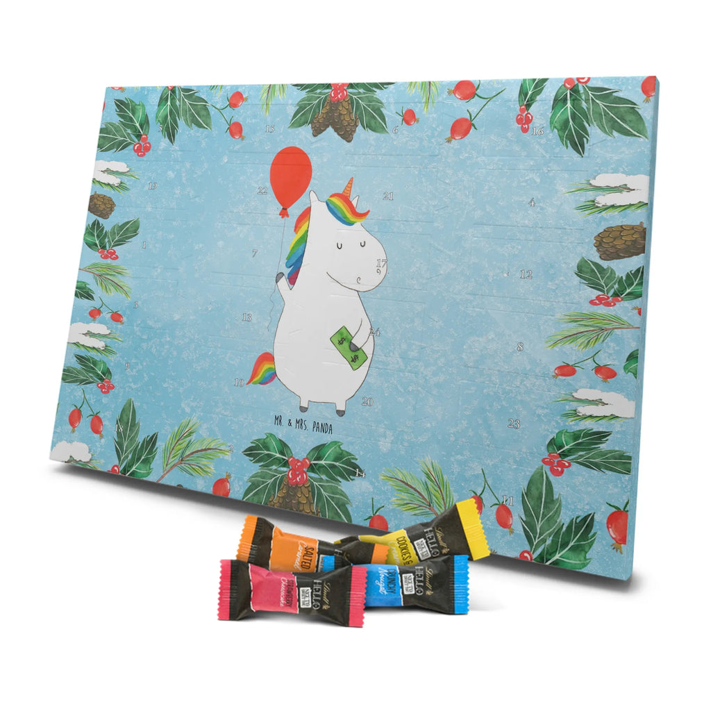Chocolate advent calendar unicorn balloon fun, lifelong, girlfriend, balloon, joy, money, saying, gift