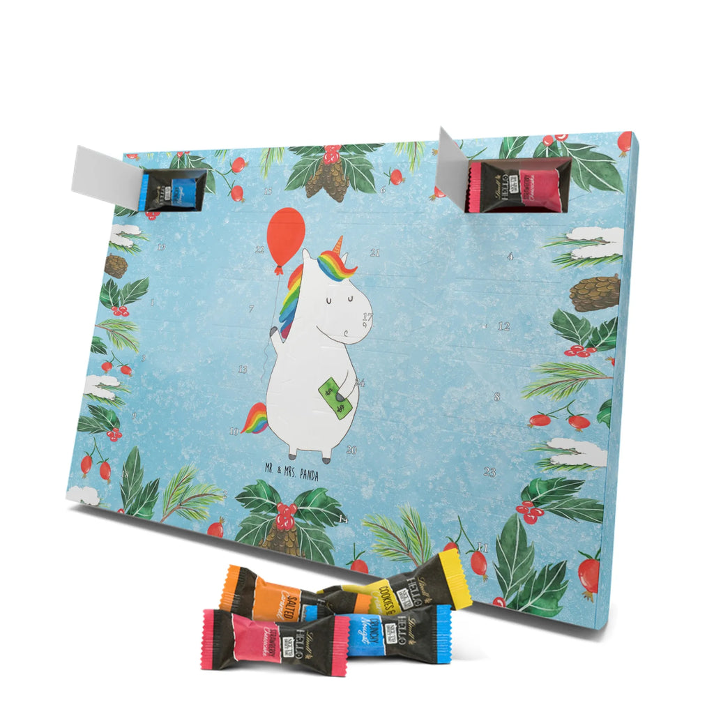 Chocolate advent calendar unicorn balloon fun, lifelong, girlfriend, balloon, joy, money, saying, gift