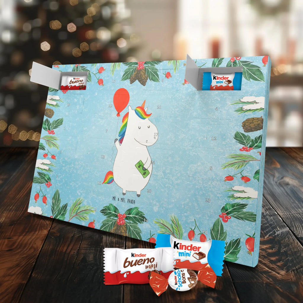 Chocolate advent calendar unicorn balloon fun, lifelong, girlfriend, balloon, joy, money, saying, gift