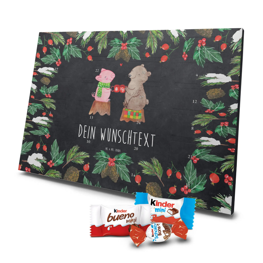 Adventskalender mit Namen Glühschwein Sause Personalisierter Adventskalender, Adventskalender mit Namen, Wintermotiv, Weihnachtsdeko, Weihnachten, Winter, Heiligabend, Advent, Nikolaus, Prost, Weihnachtszeit, Alles Gute, Bär, Schwein