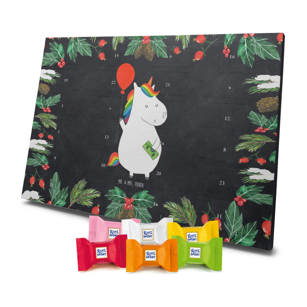 Chocolate advent calendar unicorn balloon fun, lifelong, girlfriend, balloon, joy, money, saying, gift