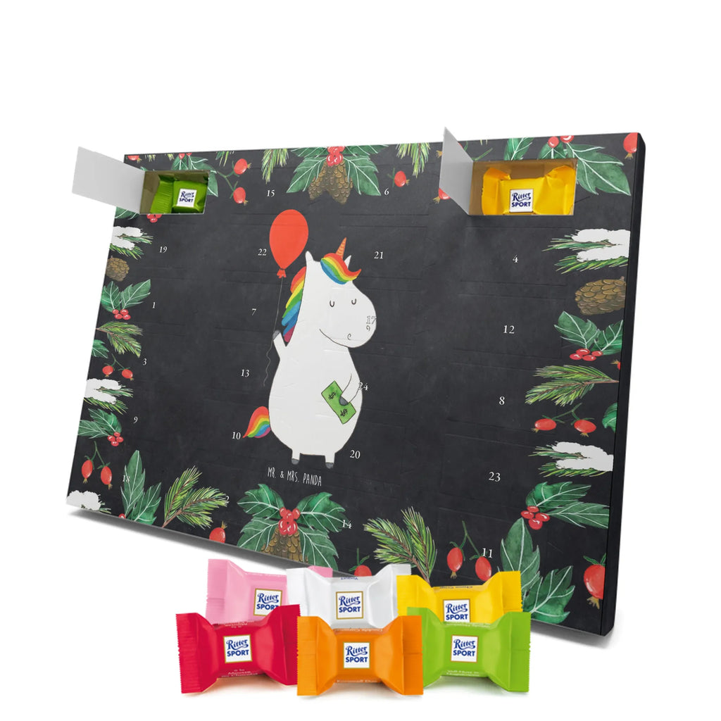 Chocolate advent calendar unicorn balloon fun, lifelong, girlfriend, balloon, joy, money, saying, gift