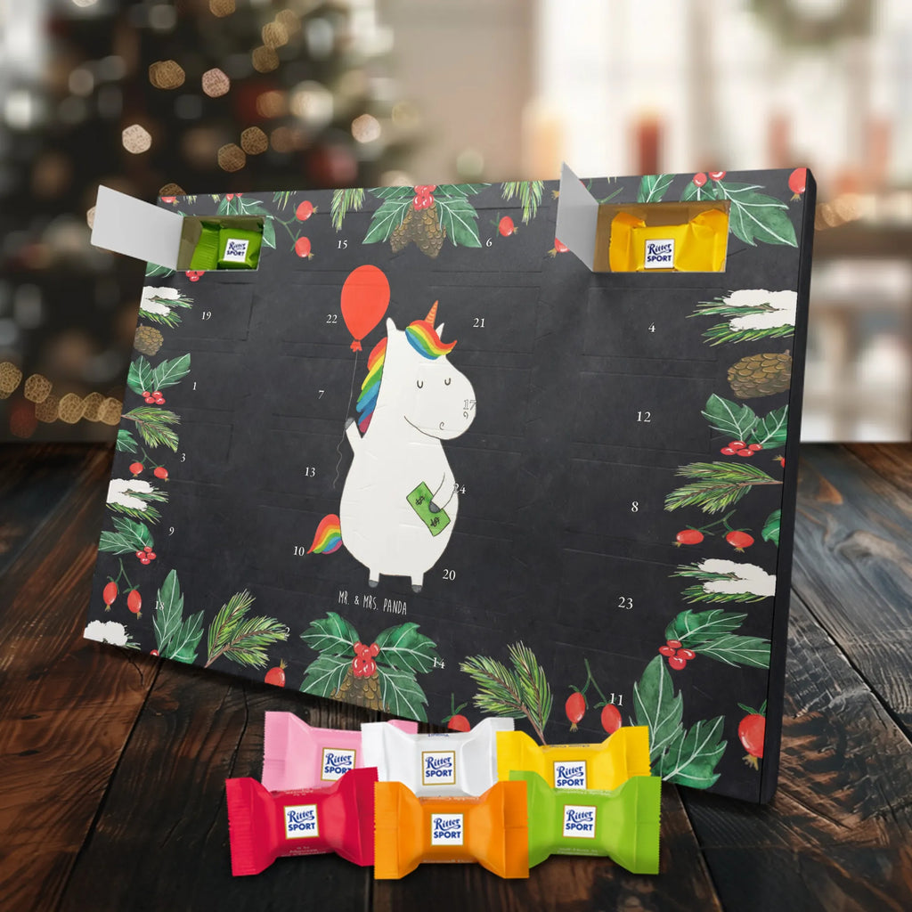 Chocolate advent calendar unicorn balloon fun, lifelong, girlfriend, balloon, joy, money, saying, gift