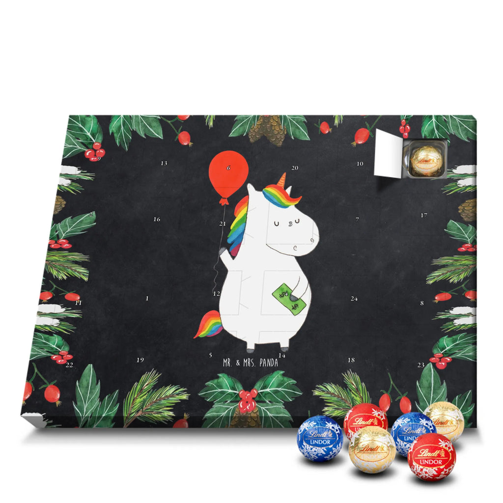 Chocolate advent calendar unicorn balloon fun, lifelong, girlfriend, balloon, joy, money, saying, gift