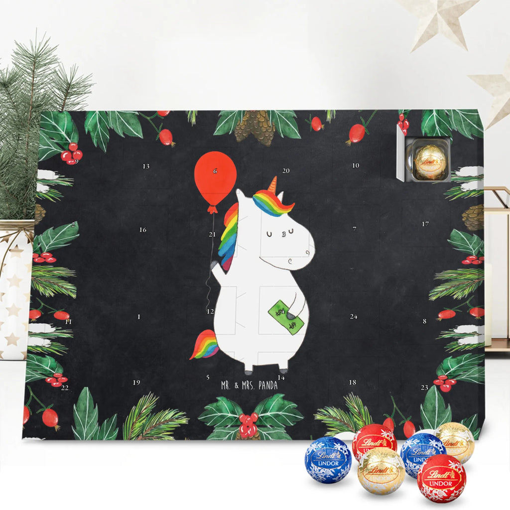 Chocolate advent calendar unicorn balloon fun, lifelong, girlfriend, balloon, joy, money, saying, gift