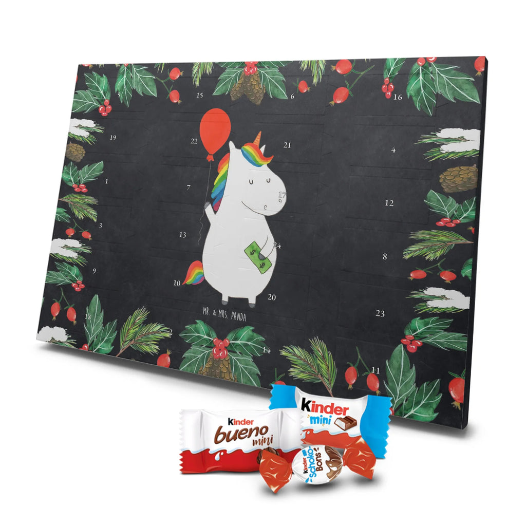 Chocolate advent calendar unicorn balloon fun, lifelong, girlfriend, balloon, joy, money, saying, gift