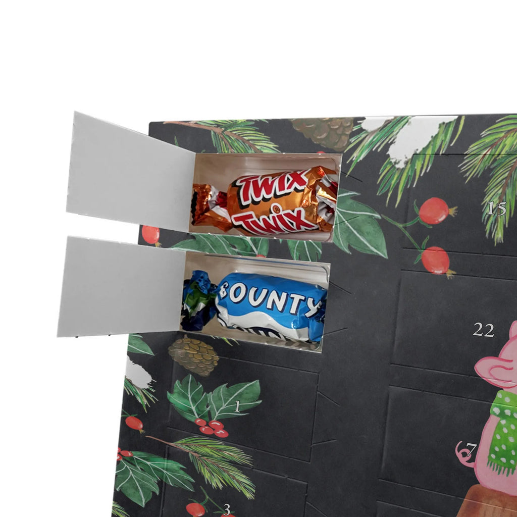 Adventskalender mit Namen Glühschwein Sause Personalisierter Adventskalender, Adventskalender mit Namen, Wintermotiv, Weihnachtsdeko, Weihnachten, Winter, Heiligabend, Advent, Nikolaus, Prost, Weihnachtszeit, Alles Gute, Bär, Schwein