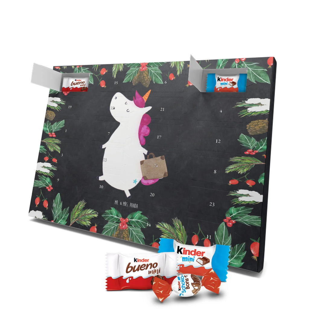 Chocolate advent calendar unicorn Suitcase travel, adventure, suitcase, holiday present, luggage, traveler gift