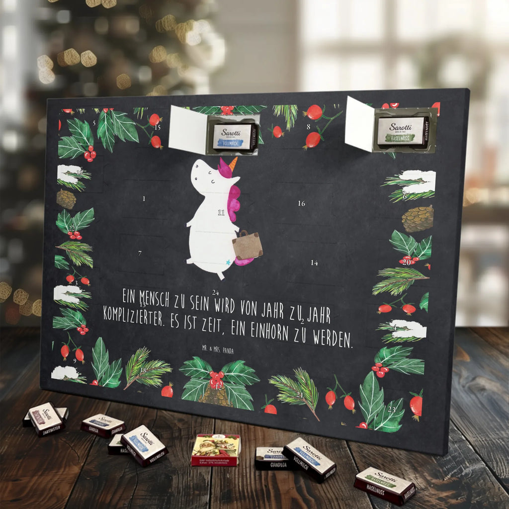 Chocolate advent calendar unicorn Suitcase travel, adventure, suitcase, holiday present, luggage, traveler gift