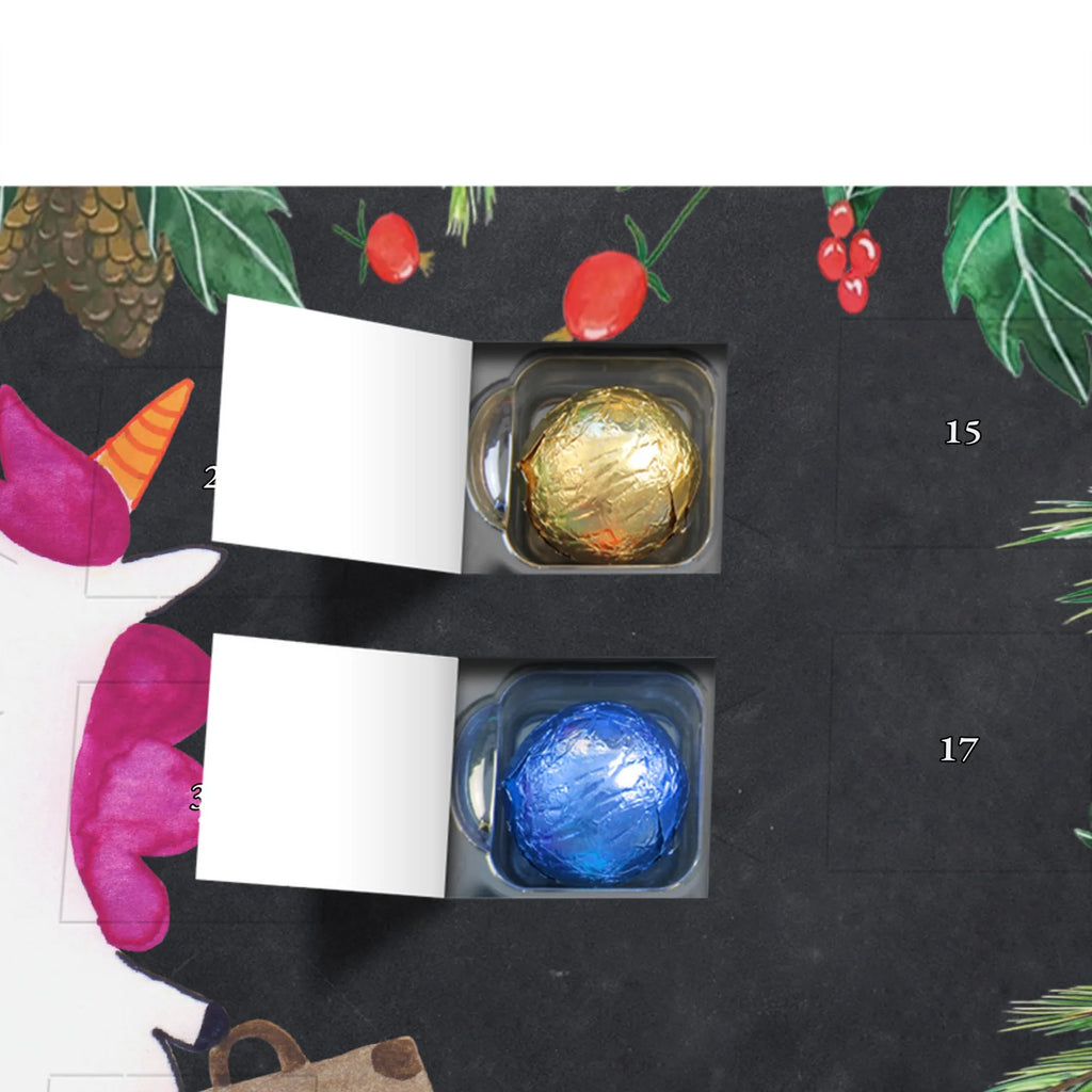 Chocolate advent calendar unicorn Suitcase travel, adventure, suitcase, holiday present, luggage, traveler gift