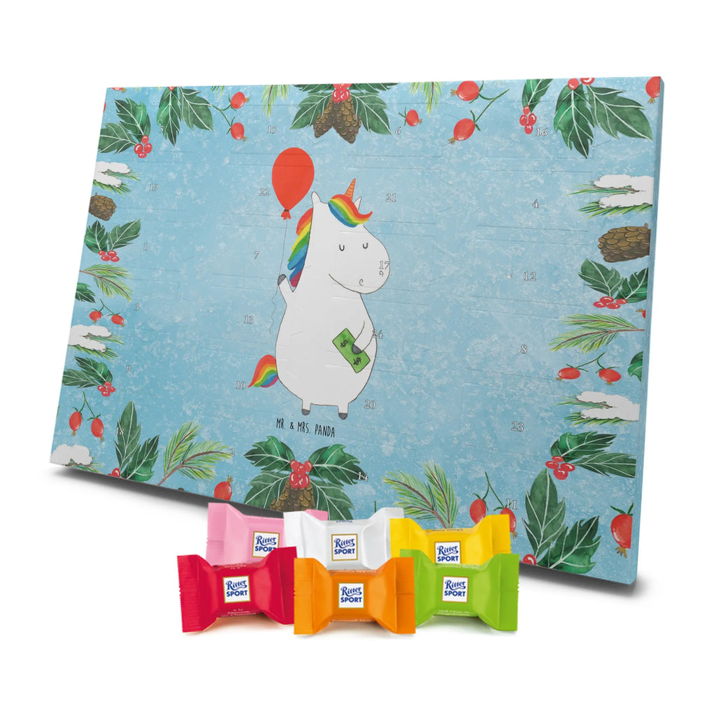 Chocolate advent calendar unicorn balloon fun, lifelong, girlfriend, balloon, joy, money, saying, gift