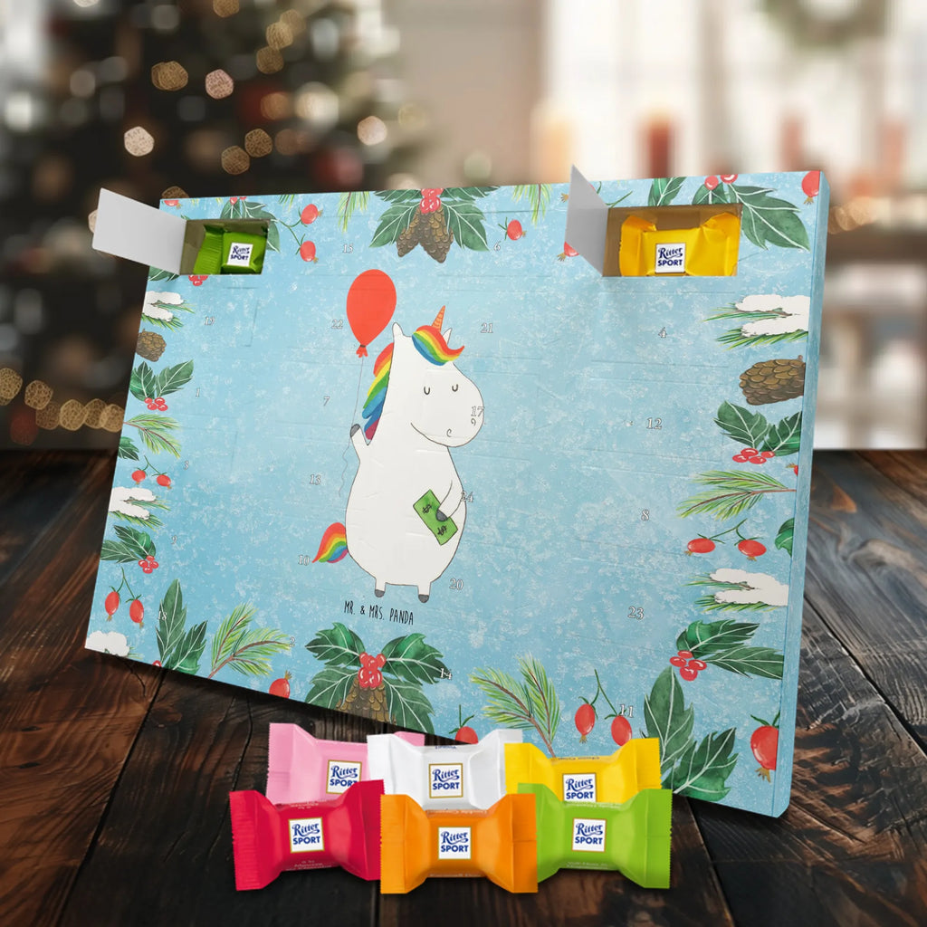 Chocolate advent calendar unicorn balloon fun, lifelong, girlfriend, balloon, joy, money, saying, gift
