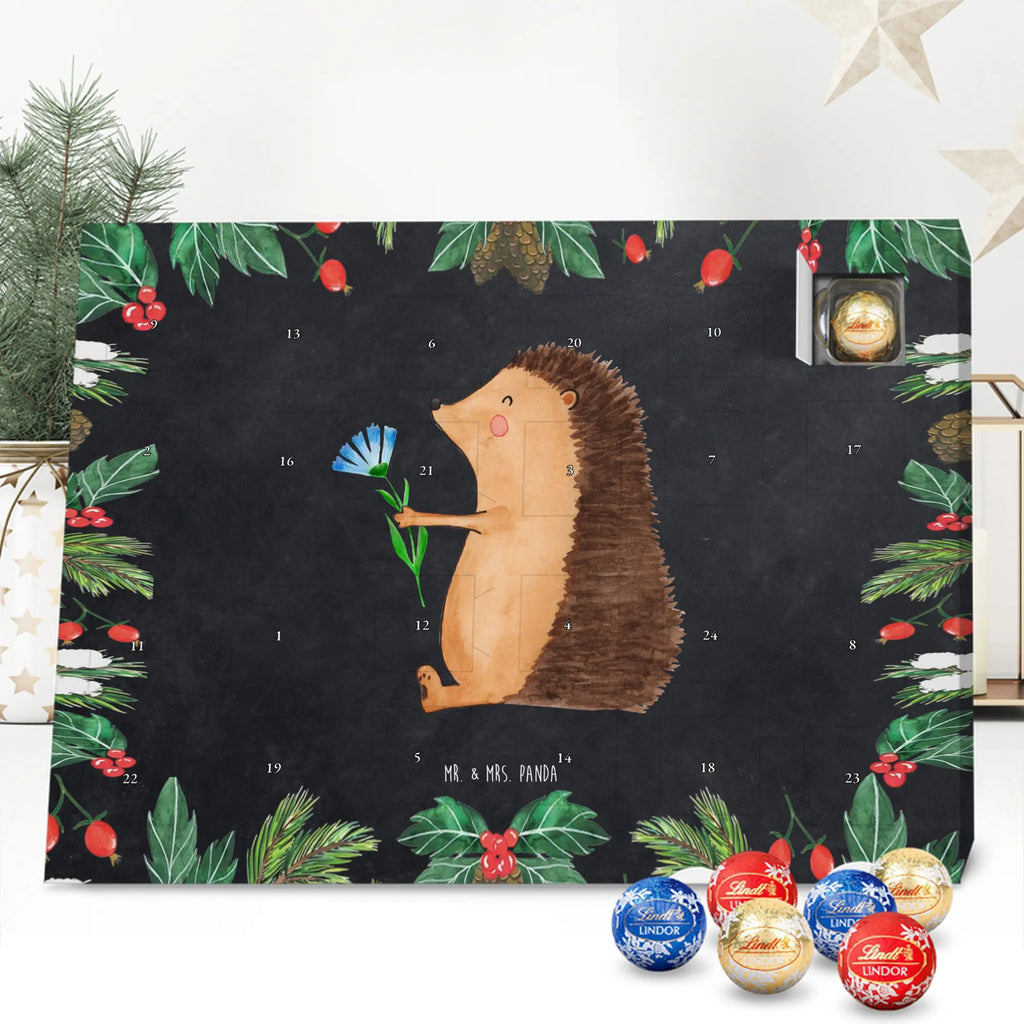Chocolate advent calendar Hedgehog Flower gift ideas, gifts, small animals, good mood, cute, funny sayings, cute animal motives, hand drawn, special gifts, card, animal lover, hospital, illness, get well soon, recovery wishes, sick, visit
