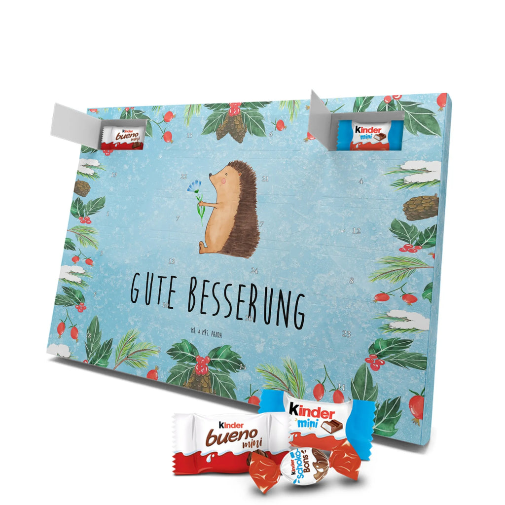 Chocolate advent calendar Hedgehog Flower gift ideas, gifts, small animals, good mood, cute, funny sayings, cute animal motives, hand drawn, special gifts, card, animal lover, hospital, illness, get well soon, recovery wishes, sick, visit