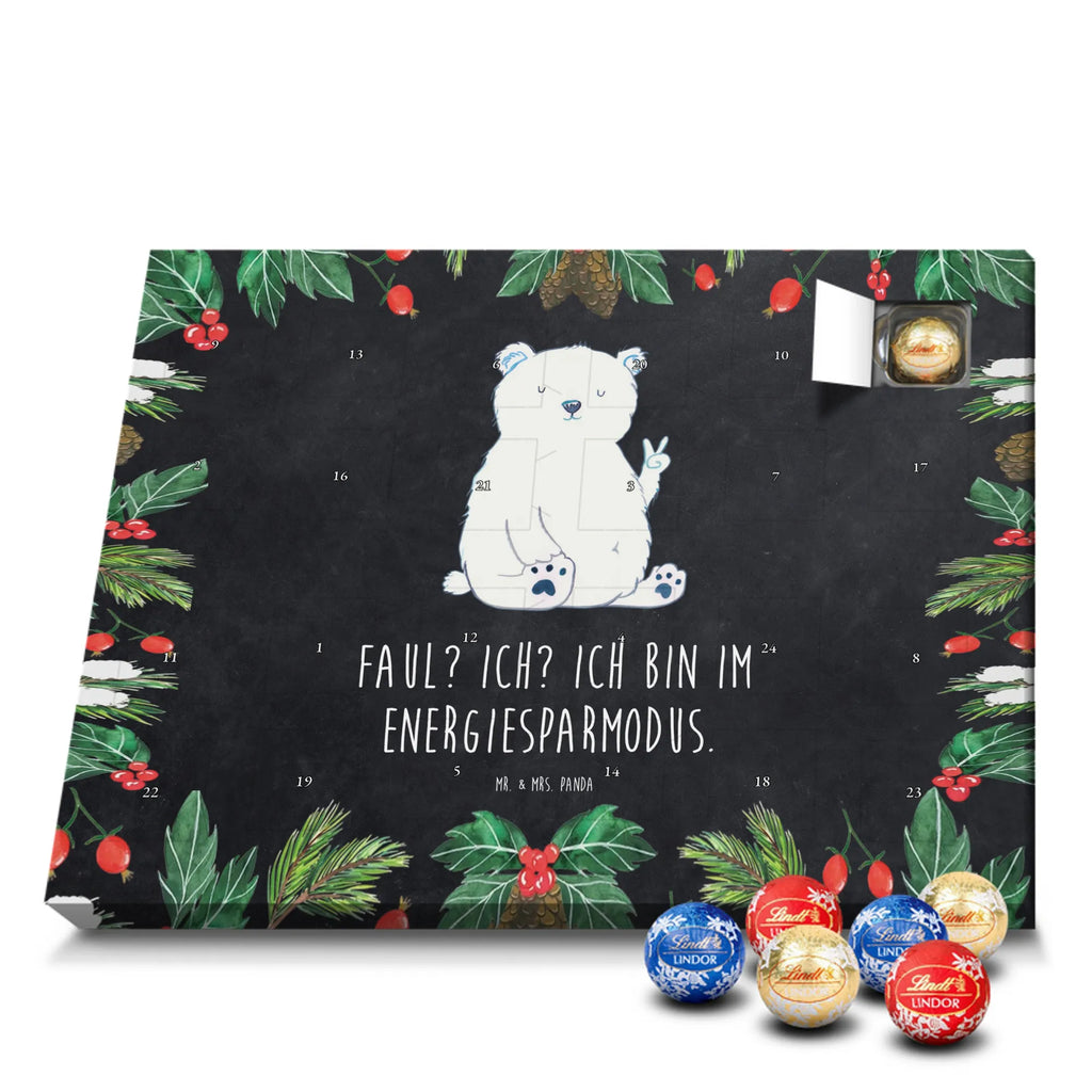 Chocolate advent calendar Icebear Lazy cuddly toy, teddy bear, North Pole, Polar bear, relaxing, office job, lazy, work, workplace