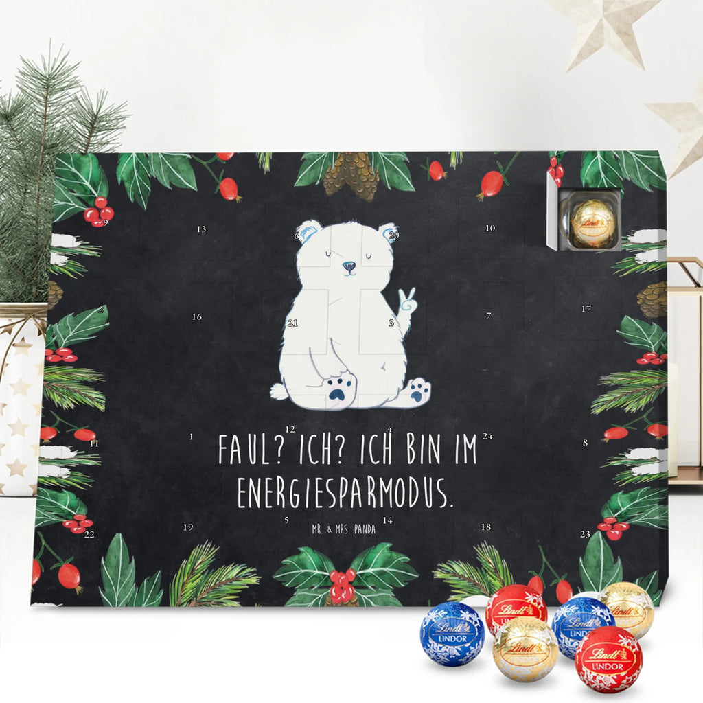 Chocolate advent calendar Icebear Lazy cuddly toy, teddy bear, North Pole, Polar bear, relaxing, office job, lazy, work, workplace