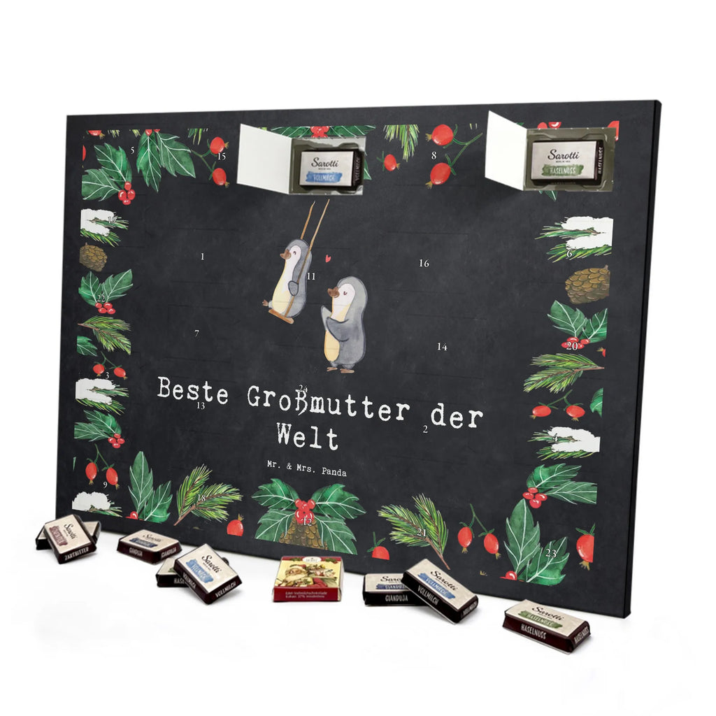Chocolate advent calendar penguin Best grandmother in the world gift, birthday, gift idea, birthday present, giving, thank you, for, make you happy, gift tip, grandma, Grandmother, become grandma, grandparents
