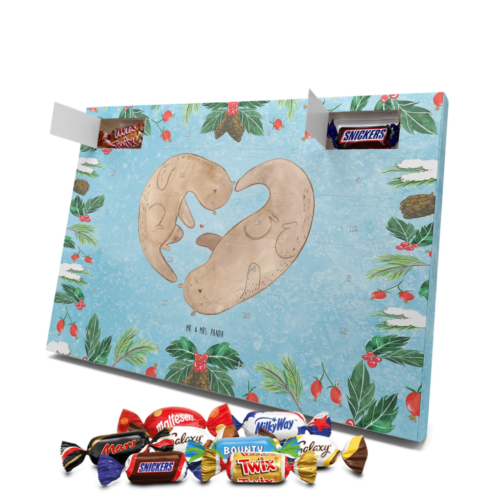 Chocolate advent calendar otter Heart mammal, predator, gifts for people in love, gift ideas for animal lovers, animal, aquatic animal, marten, otter gifts, water mammal, water, water animal, sea otter, animal lover, European otter, baby otter, heart, anniversary, love gift, life together, wedding day, proof of love, better half