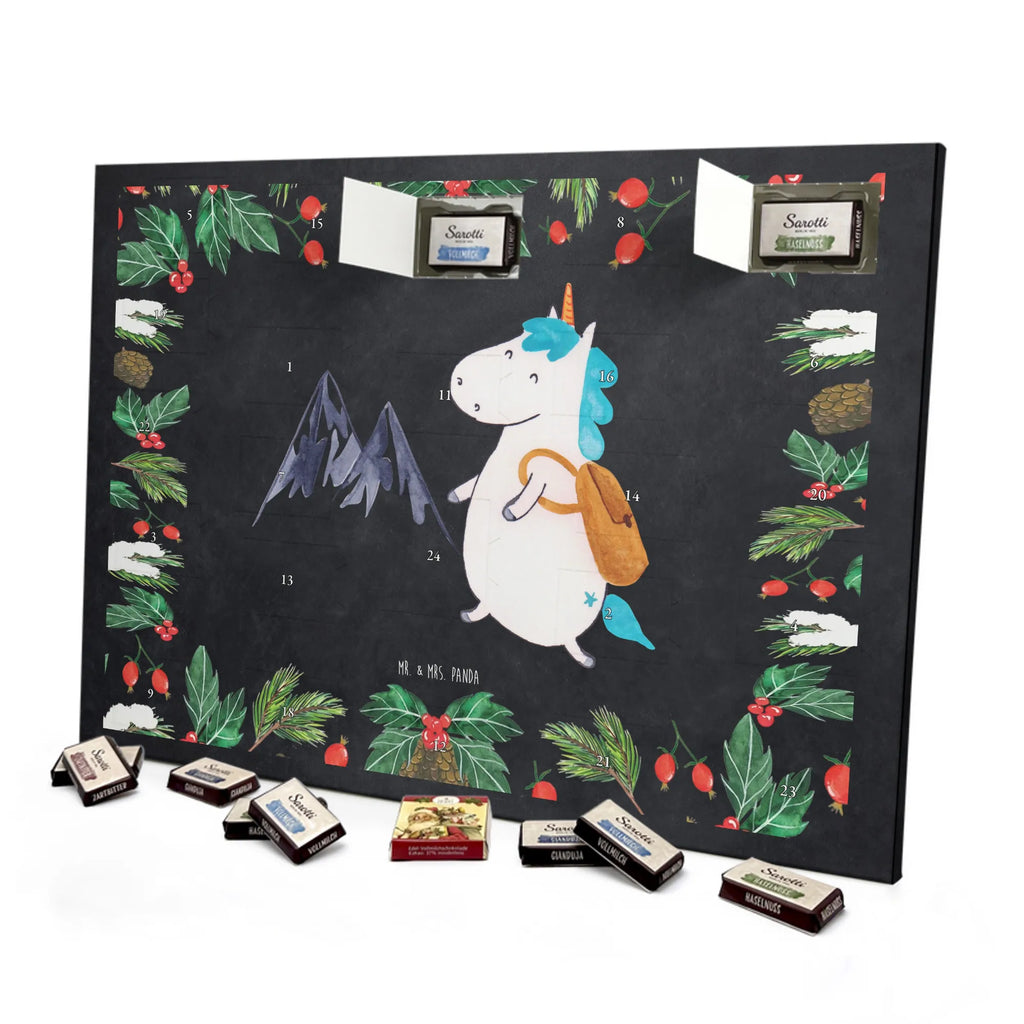 Chocolate advent calendar unicorn climber adventurer, travel, mountaineer, vacation, world traveler, adventure, mountains, world trip, explorer