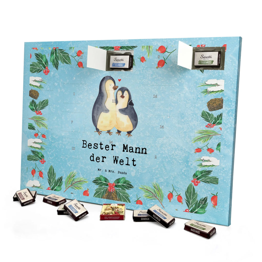 Chocolate advent calendar penguin best man in the world gift, birthday, gift idea, birthday present, giving, thank you, for, make you happy, gift tip, spouse, marriage, Husband, dream man, trifle, groom, darling, significant other, best, friend