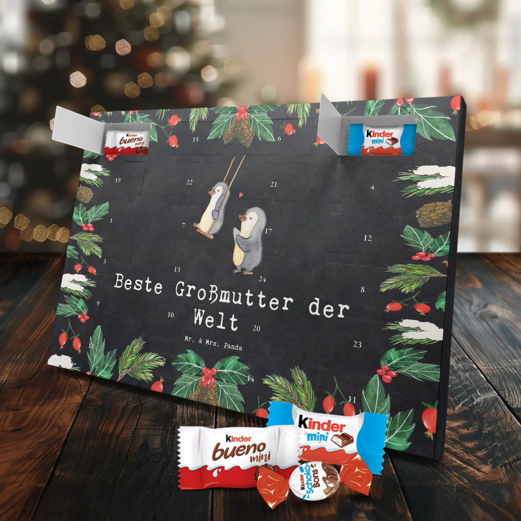 Chocolate advent calendar penguin Best grandmother in the world gift, birthday, gift idea, birthday present, giving, thank you, for, make you happy, gift tip, grandma, Grandmother, become grandma, grandparents