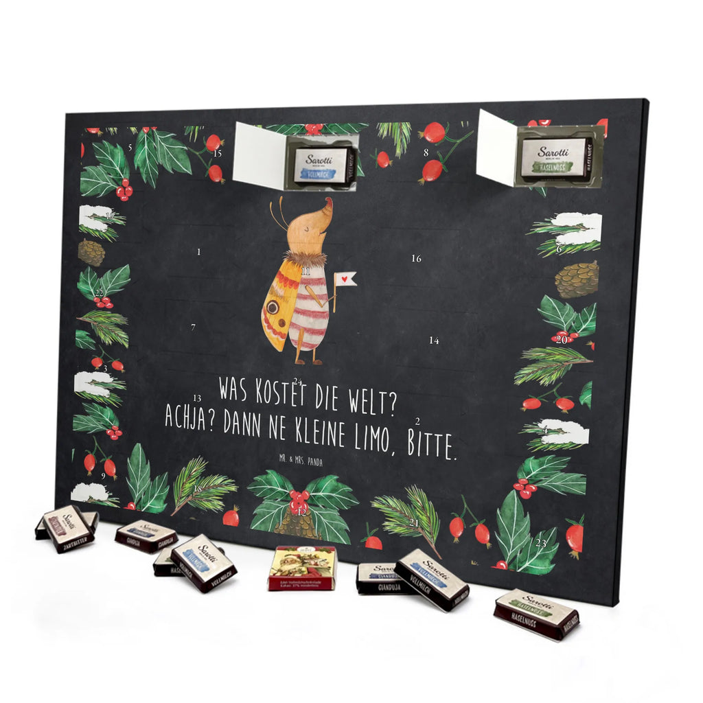 Chocolate advent calendar Moth flag gift ideas, gifts, small animals, good mood, cute, funny sayings, cute animal motives, hand drawn, special gifts, card, animal lover, How much does the world cost, Beetle, Saying funny, Kitchen decoration, Moth