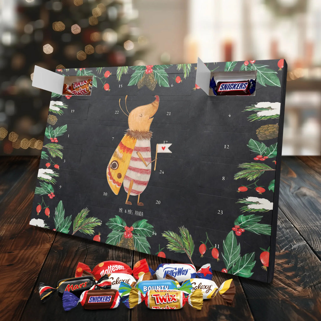 Chocolate advent calendar Moth flag gift ideas, gifts, small animals, good mood, cute, funny sayings, cute animal motives, hand drawn, special gifts, card, animal lover, How much does the world cost, Beetle, Saying funny, Kitchen decoration, Moth
