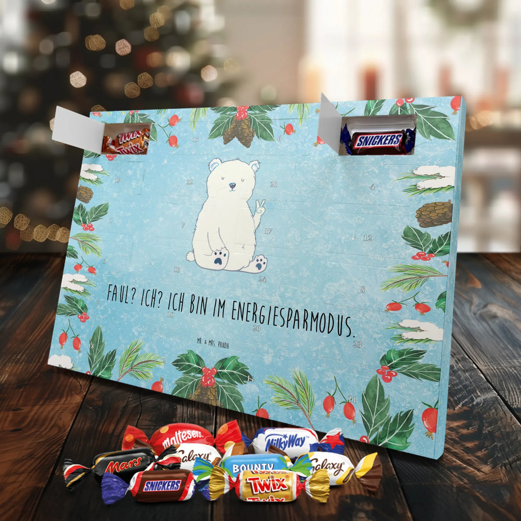 Chocolate advent calendar Icebear Lazy cuddly toy, teddy bear, North Pole, Polar bear, relaxing, office job, lazy, work, workplace